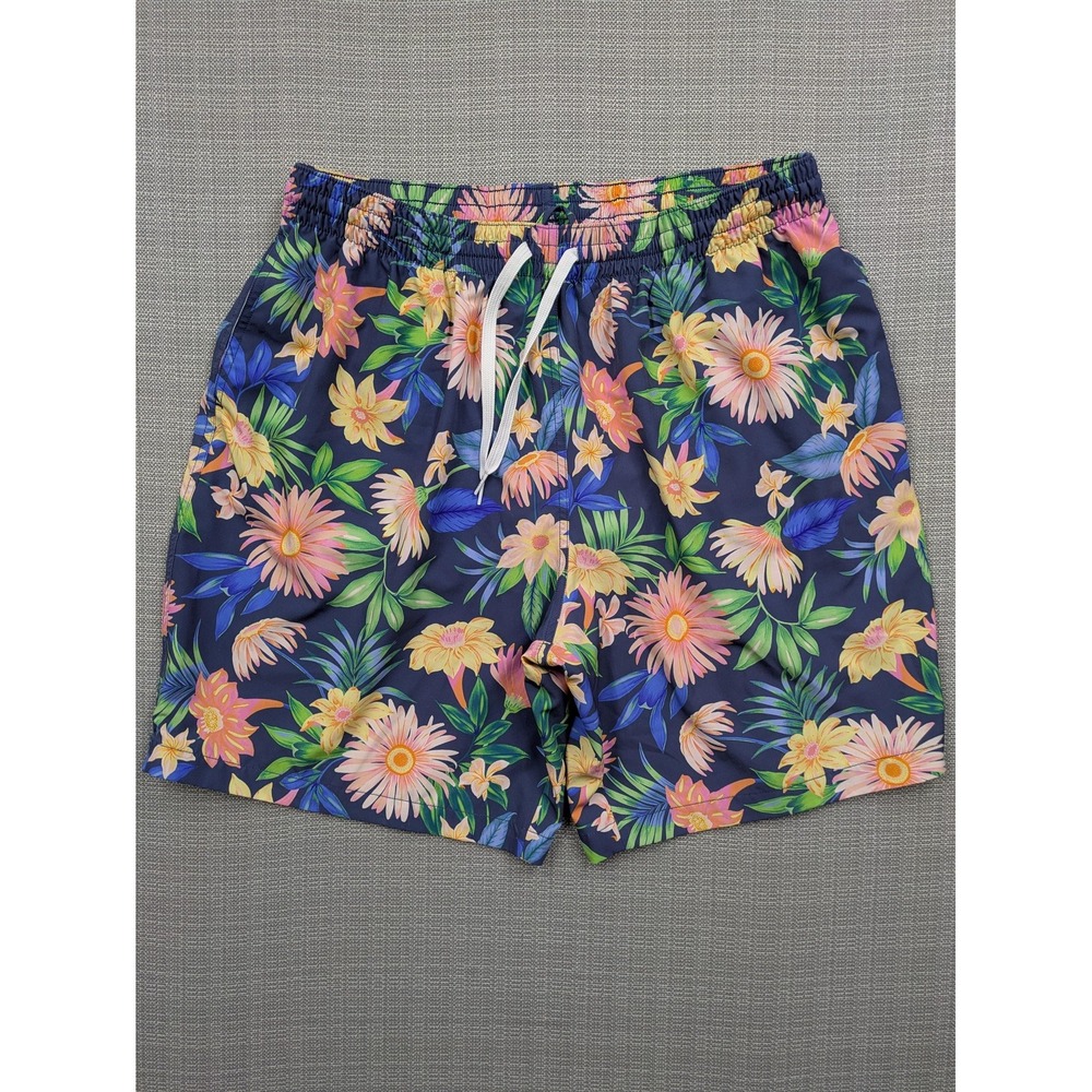 Chubbies Swim Shorts Mens 2XL Floral Hawaiian Tropical Mesh Lined 7 Inseam